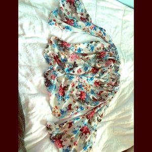 Off the shoulder flower top